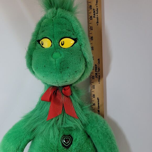 VTG Dr Seuss The GRINCH Plush 1997 Macys Christmas Stuffed Animal Large Book - Picture 9 of 14